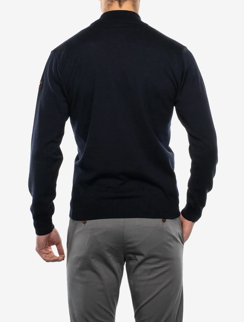 Mockneck Half Zip Knitwear Navy