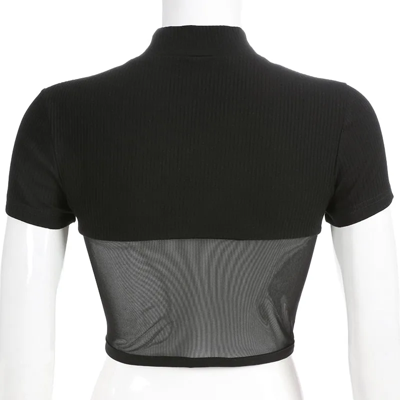 Moira Mesh Crop Top