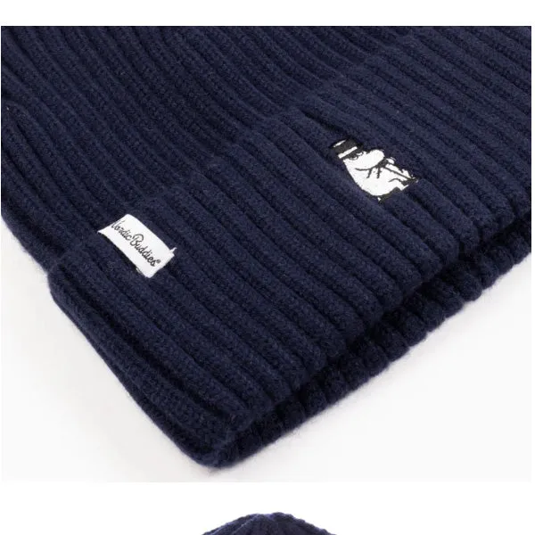 Moominpappa Winter Hat Beanie Adult - Navy Blue