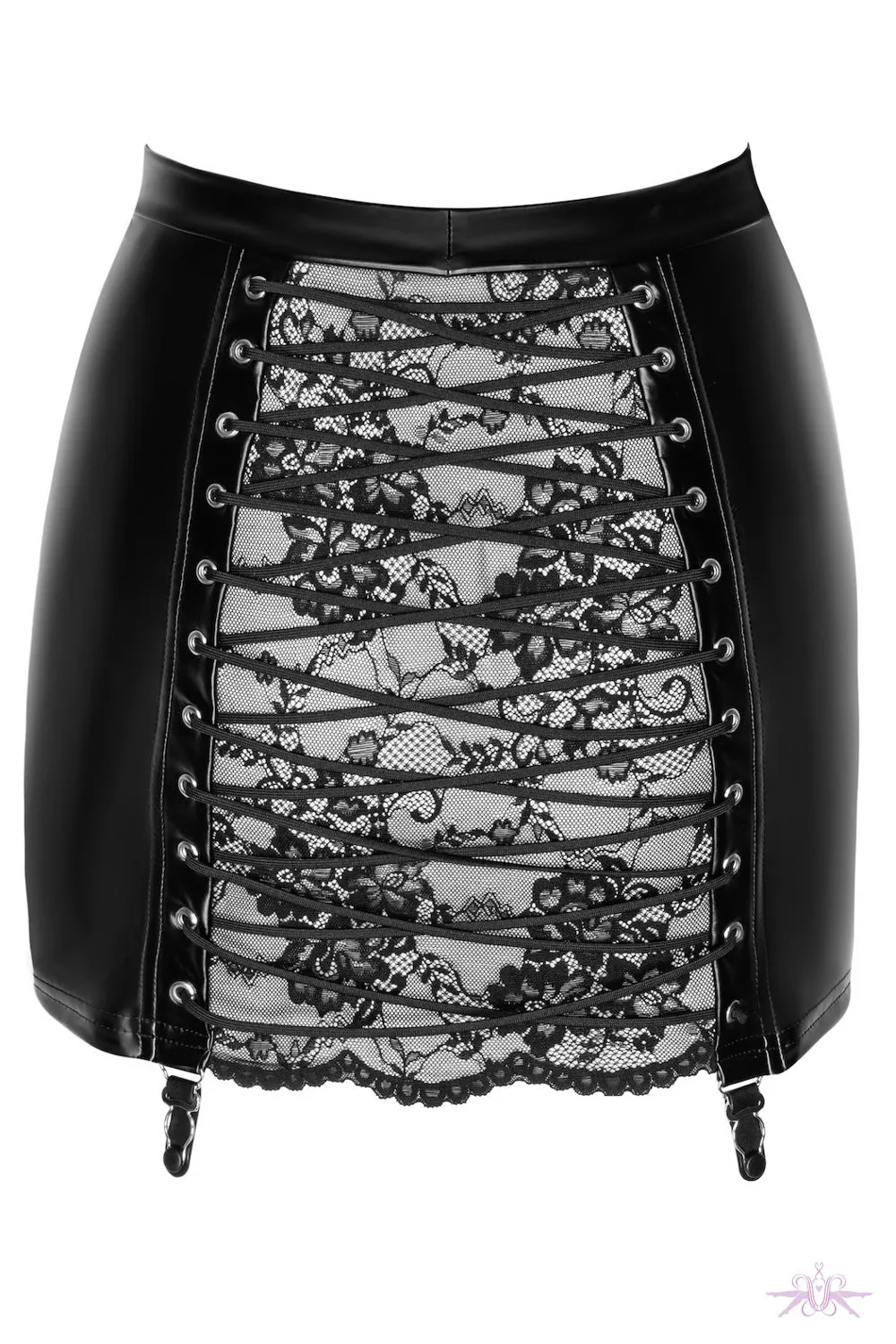 Noir Handmade Corset Mini Skirt