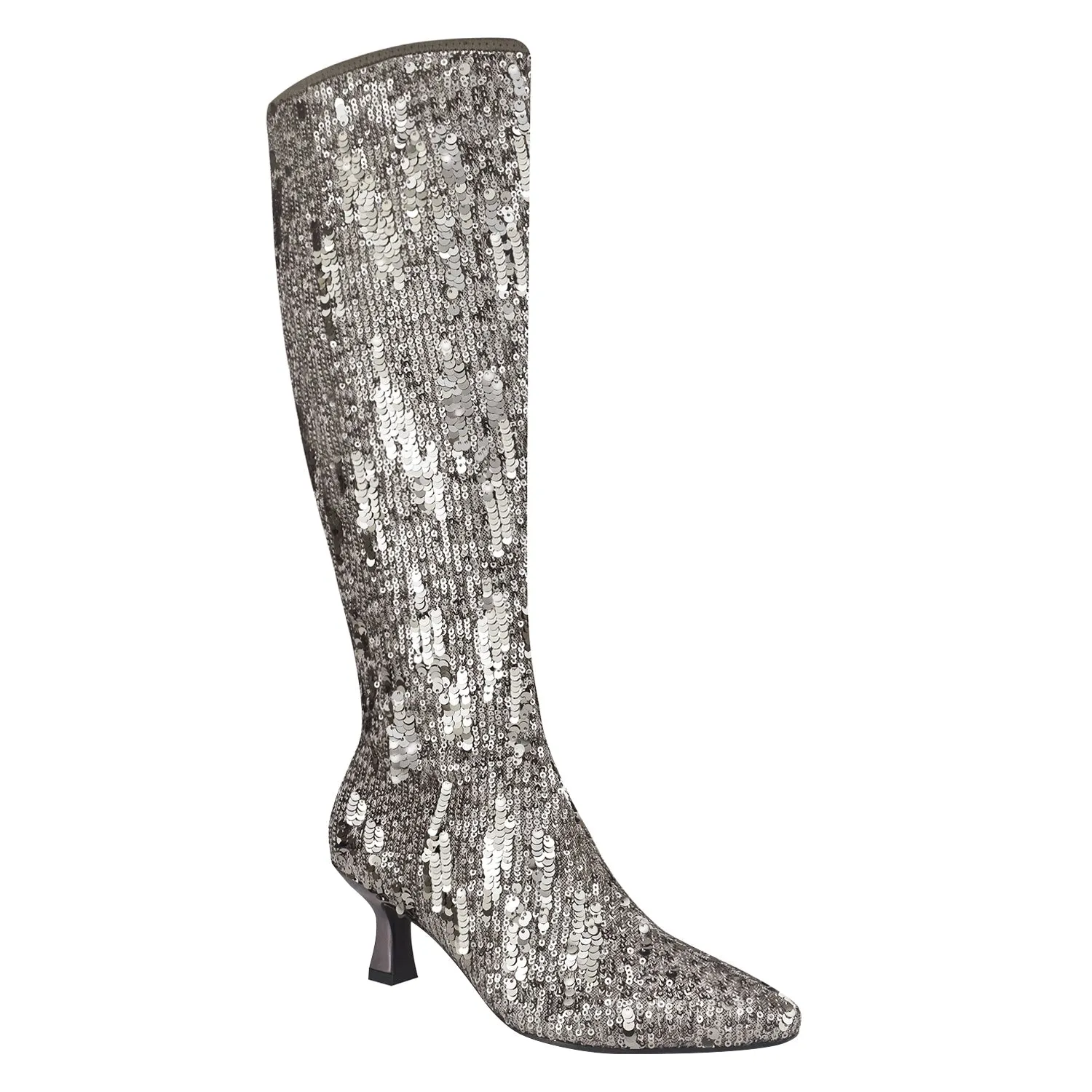 Nyree Stretch Sequin Boot with Memory Foam