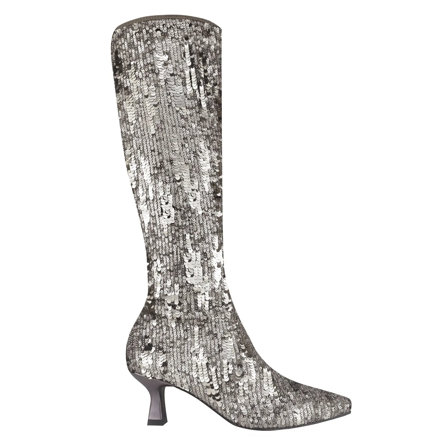 Nyree Stretch Sequin Boot with Memory Foam