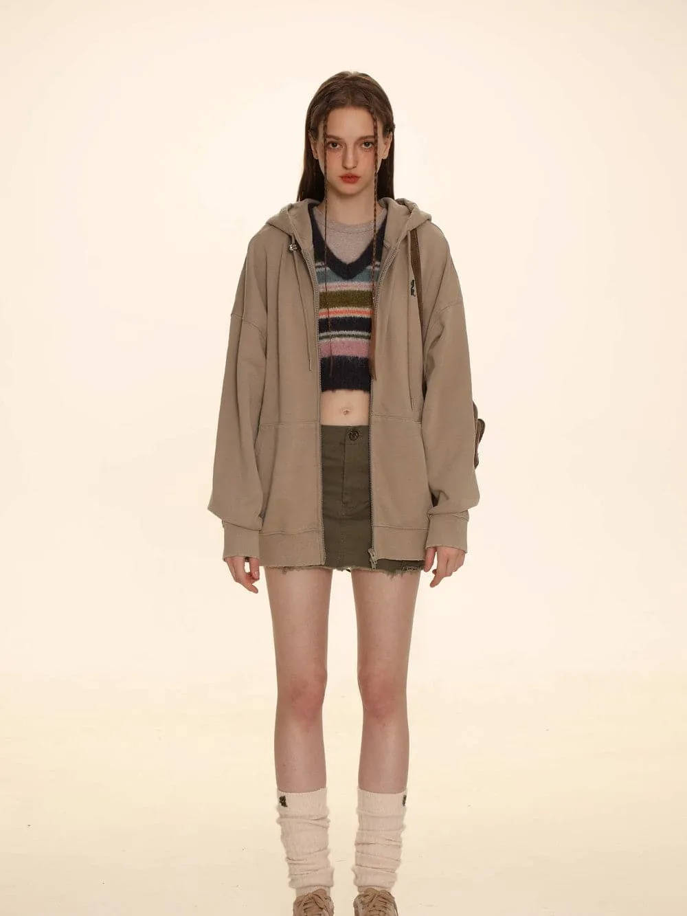 Oversized Hooded Parka - Effortlessly Casual And Stylish