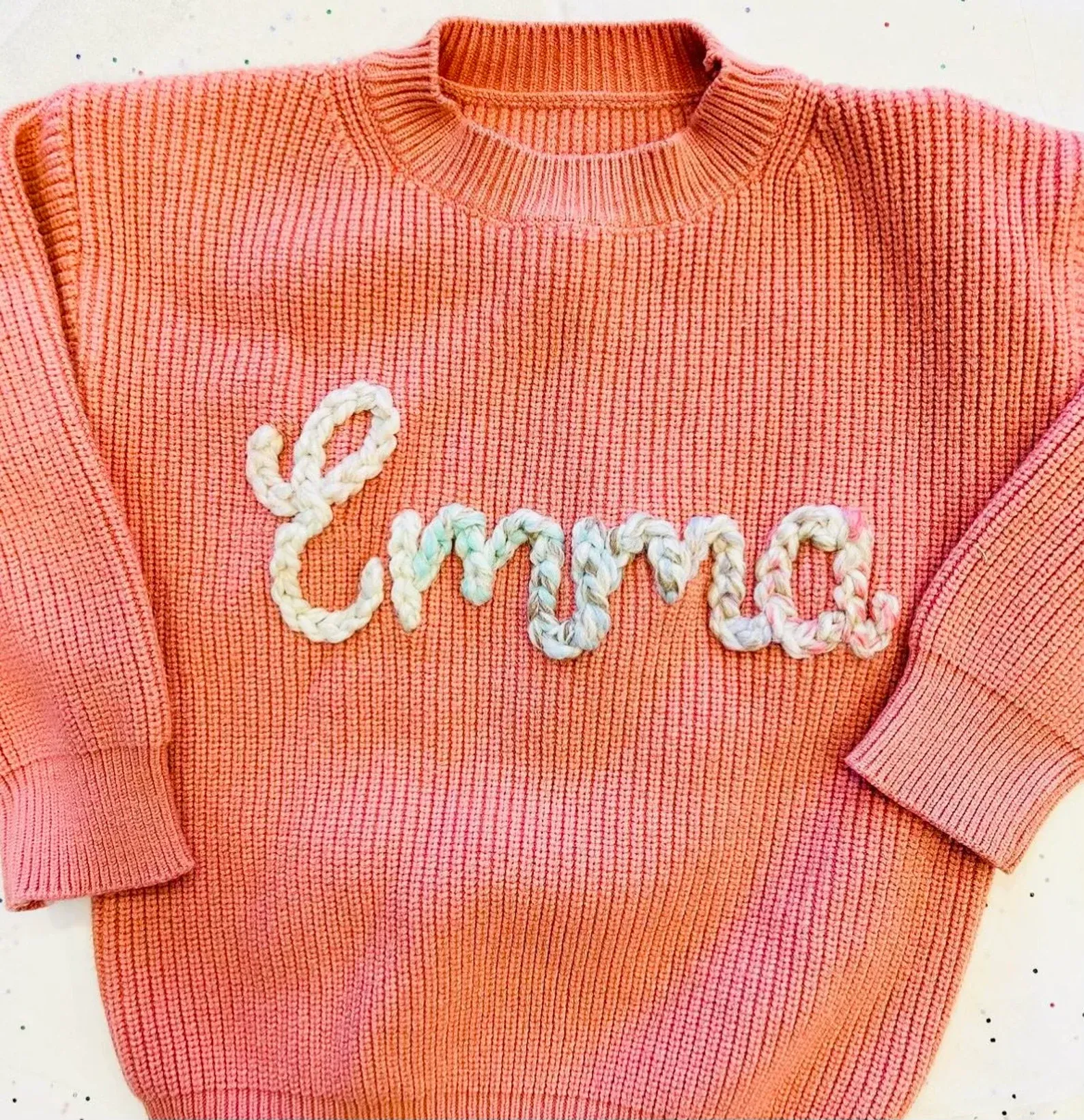 Personalized Baby Sweater With Name, Toddler Knit Sweater, Personalized Baby Gifts KS08