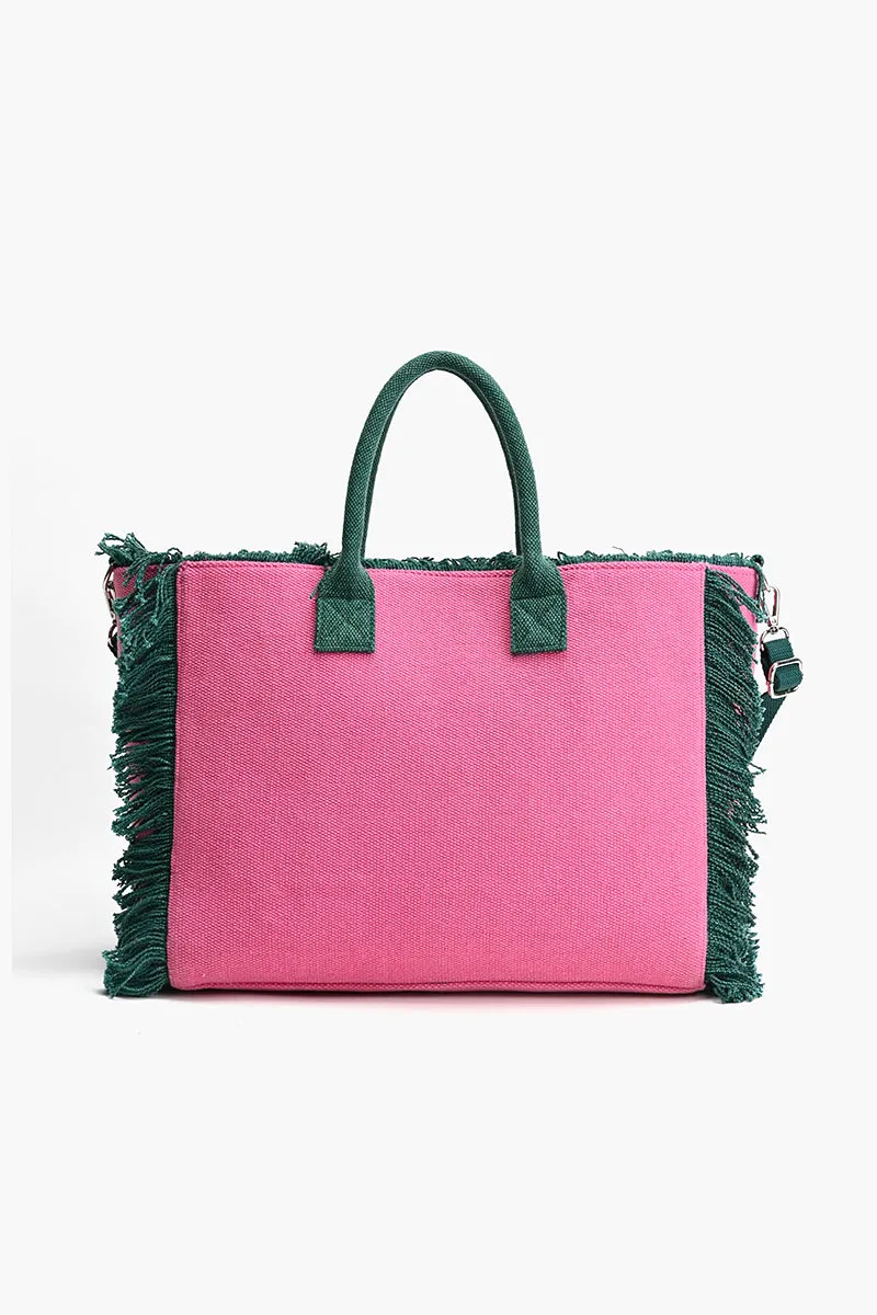 Pink Flutter Oasis Tote