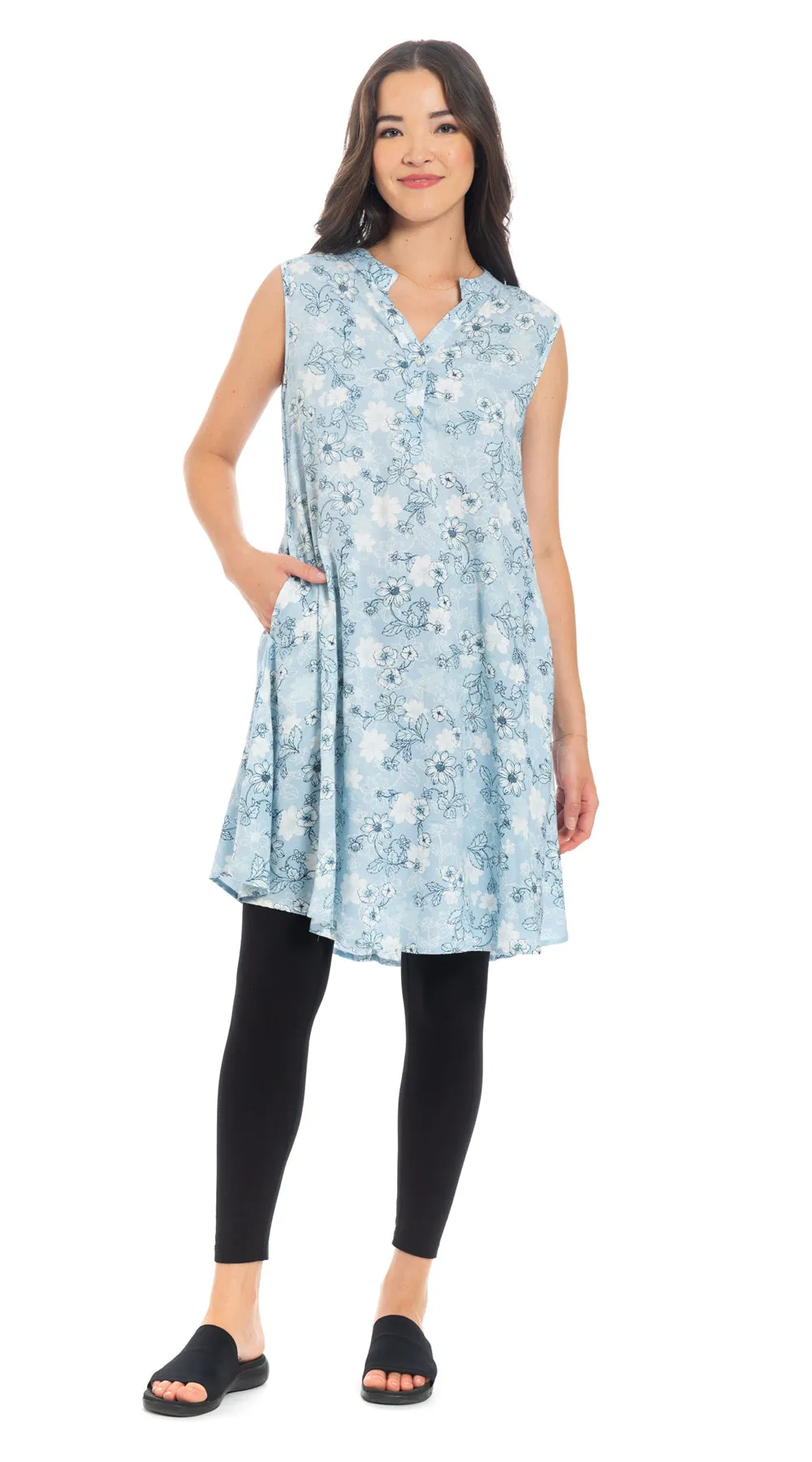 Piper Dress - soft blue