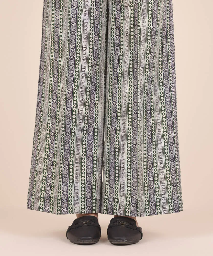 Printed Light Khaddar Culottes