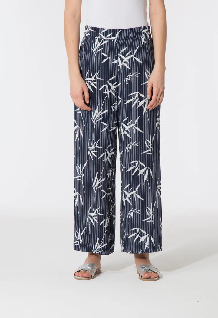 Printed Wide Leg Culottes