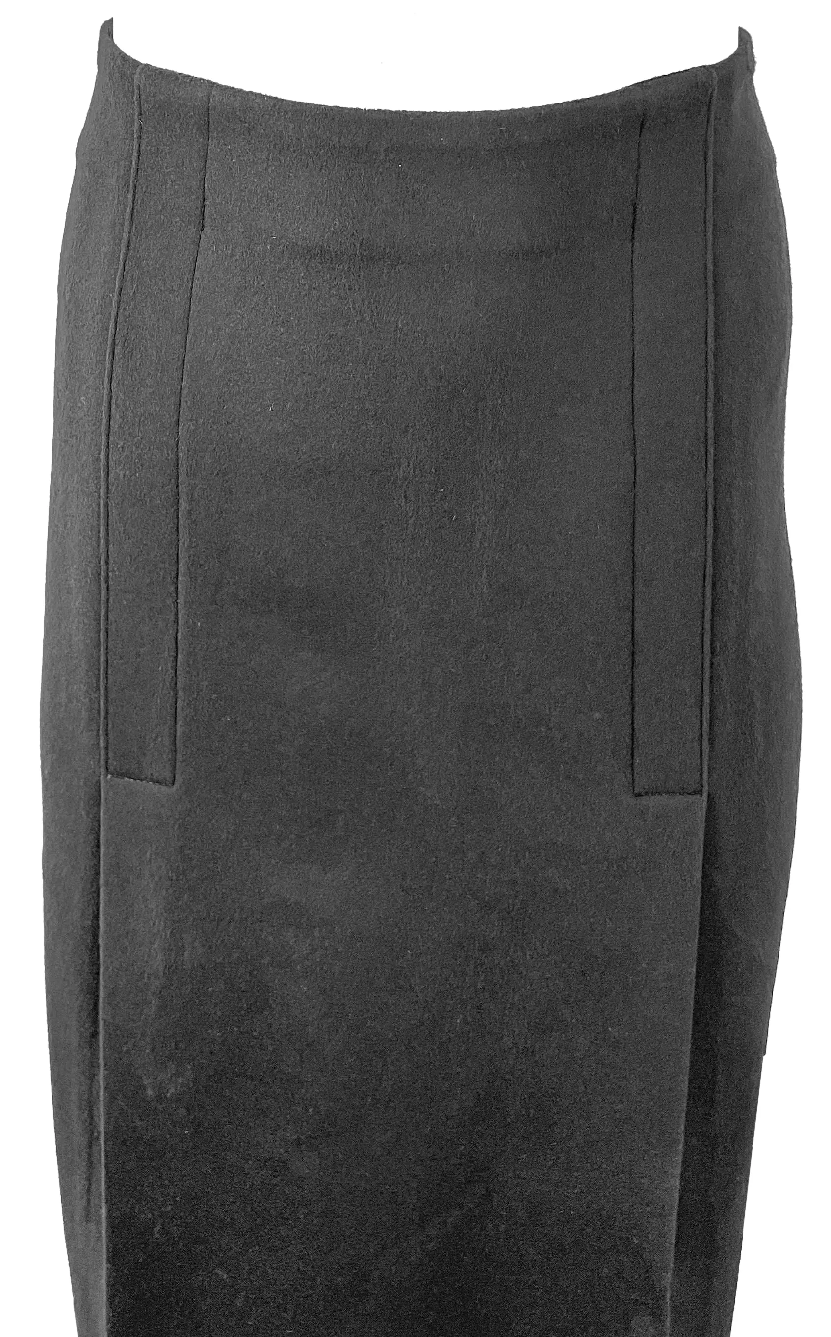 Proenza Schouler Wool Felt Skirt in Black