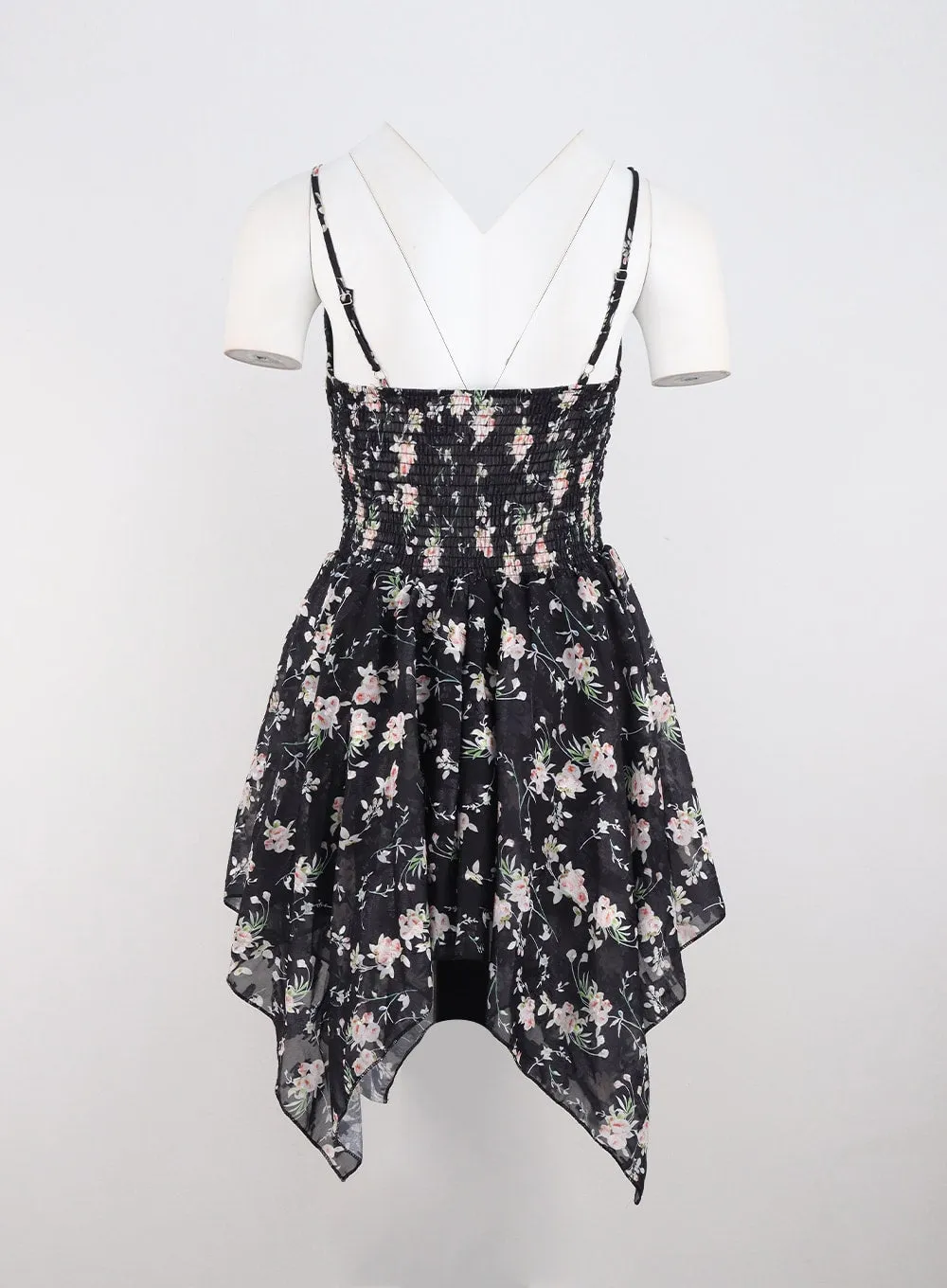 Retro Floral Mini Dress IO311