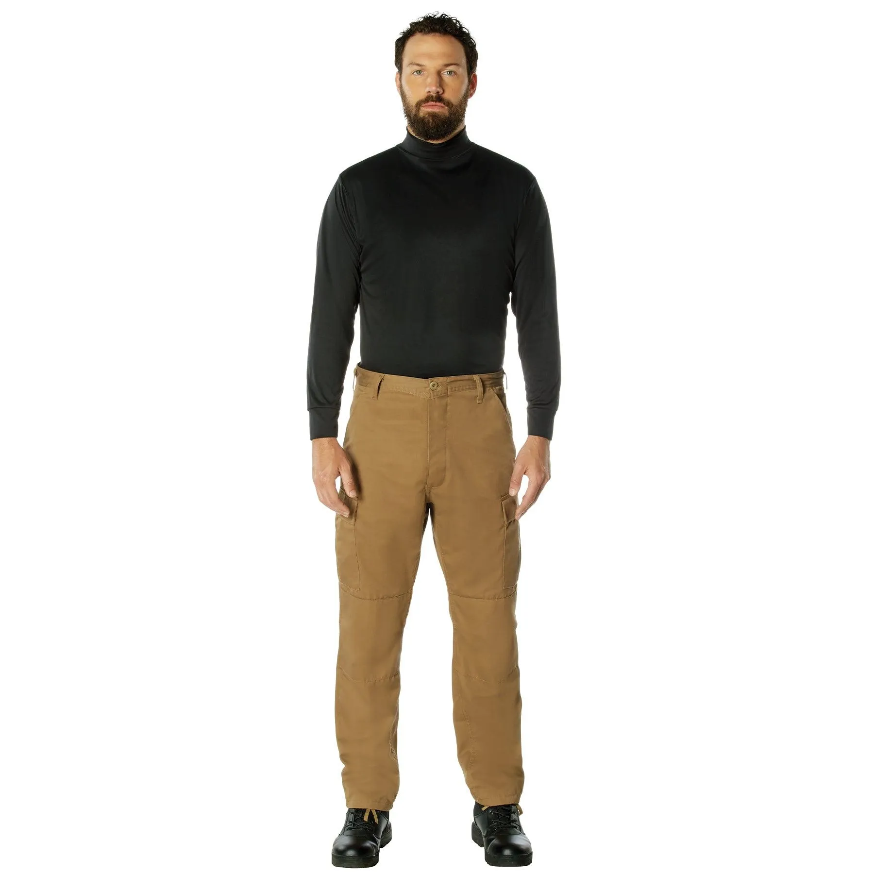 Rothco Moisture Wicking Mock Turtleneck - Black