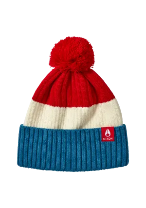 Schrader Pom Beanie - Red / Blue