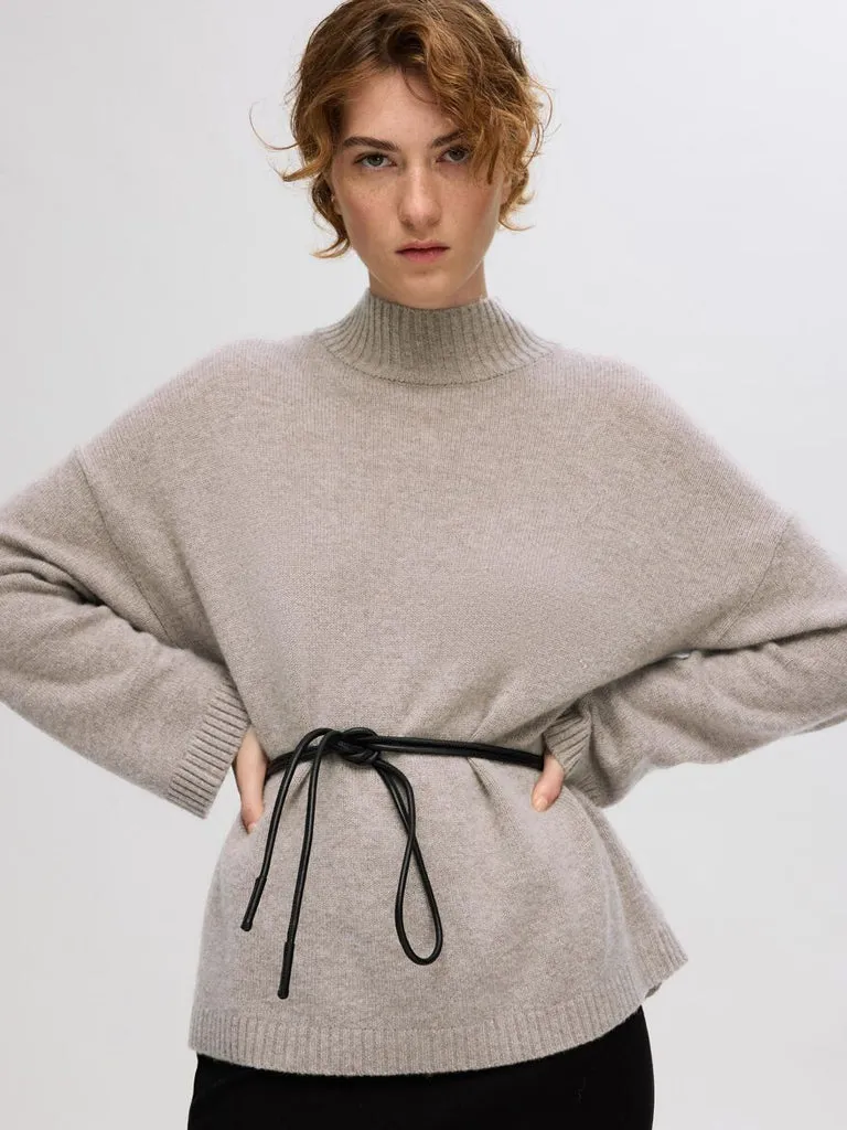 Selected Femme Cille Cashmere knit in Irish Cream