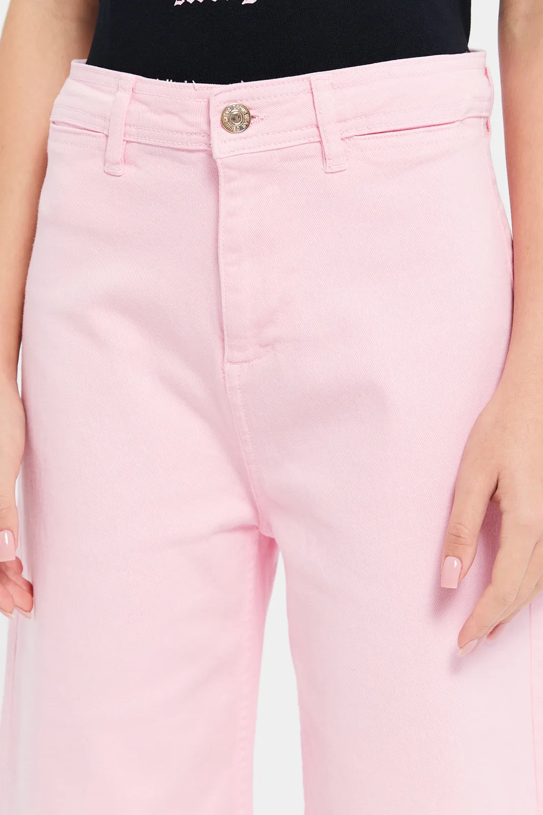 Senior Girls Pink Wide Leg Culottes