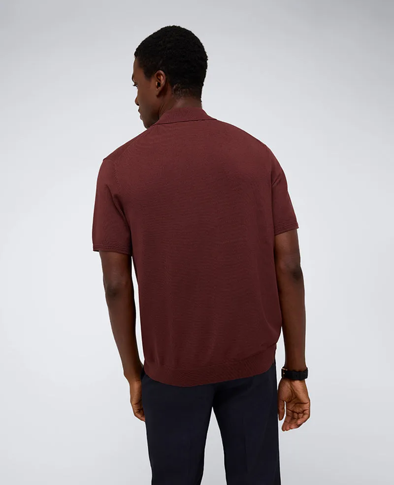 Short Sleeve Polo Sweater