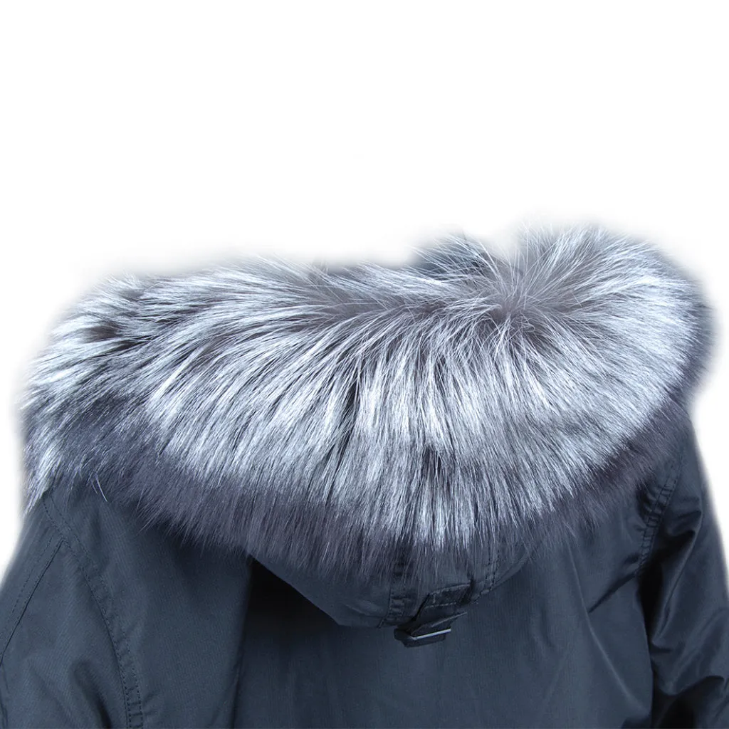 Silver Fox Skin Parka Strips