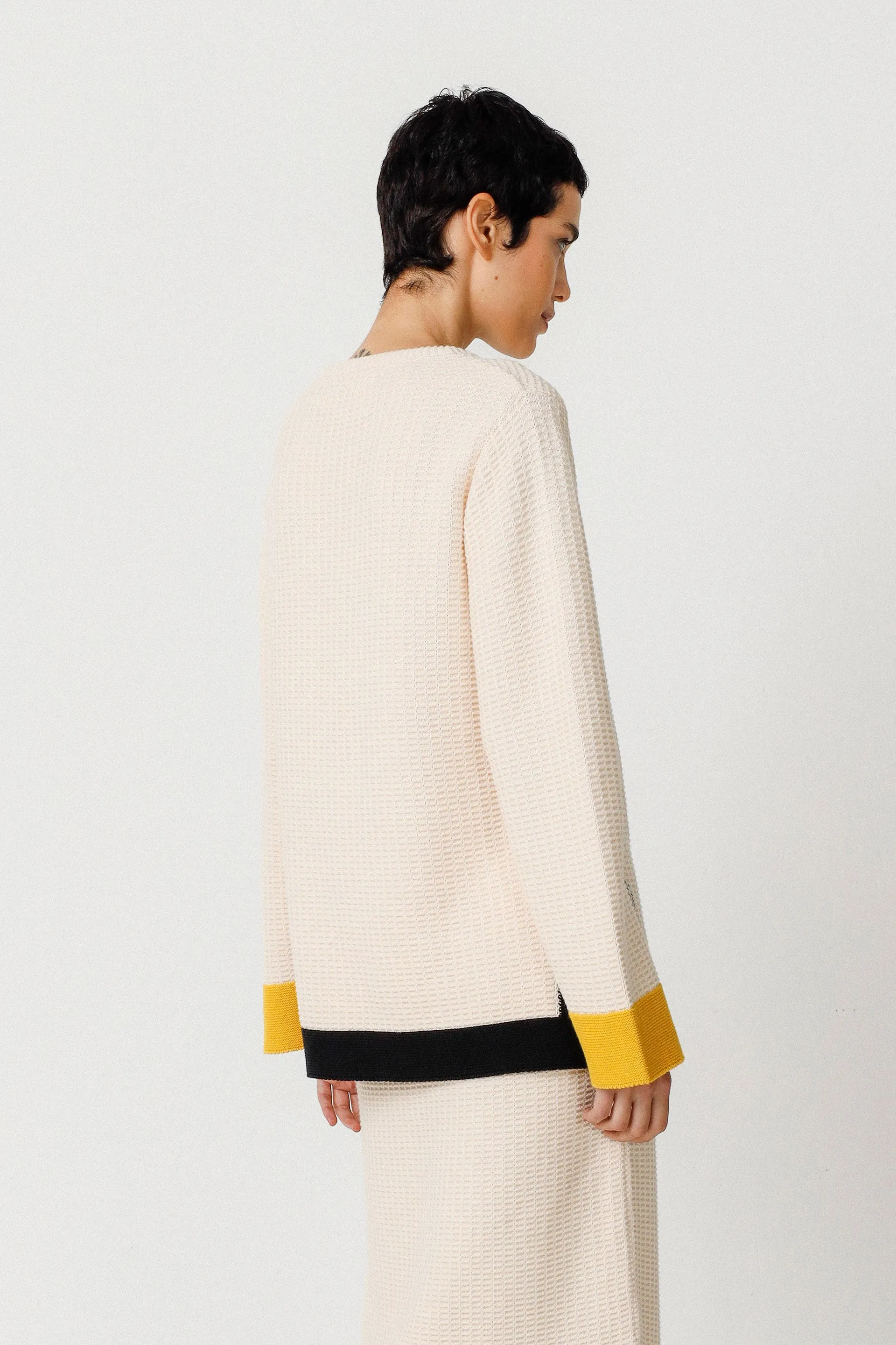 SKFK Knit Cream Sweater Jumper WSW00661