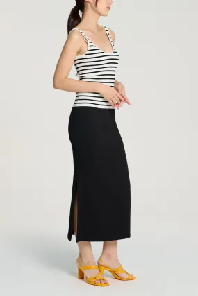 SMITHS jersey skirt (Black)