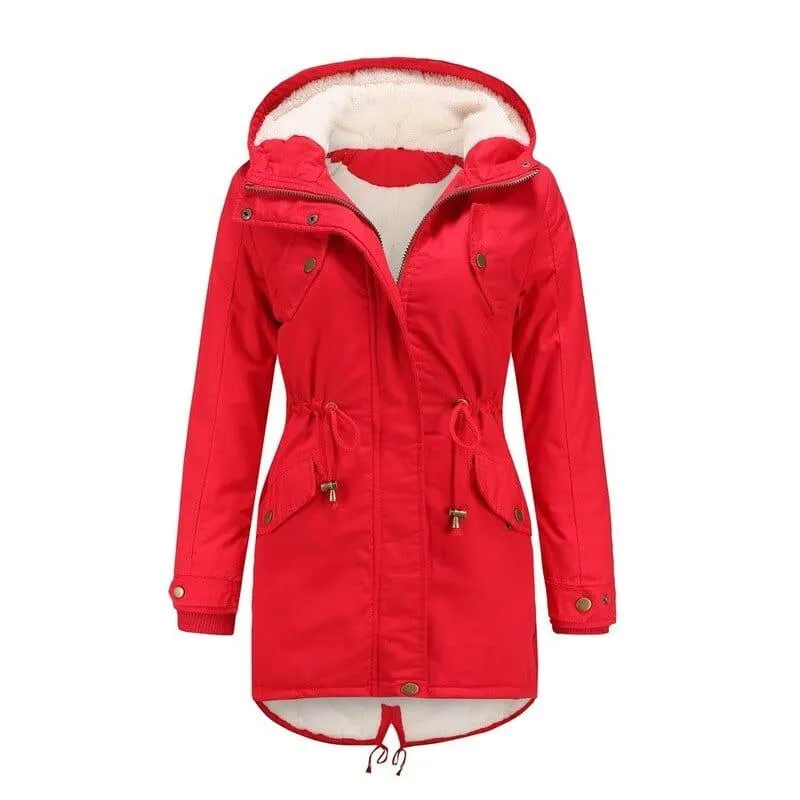 Thick Parka Faux Fur Jacket For Women