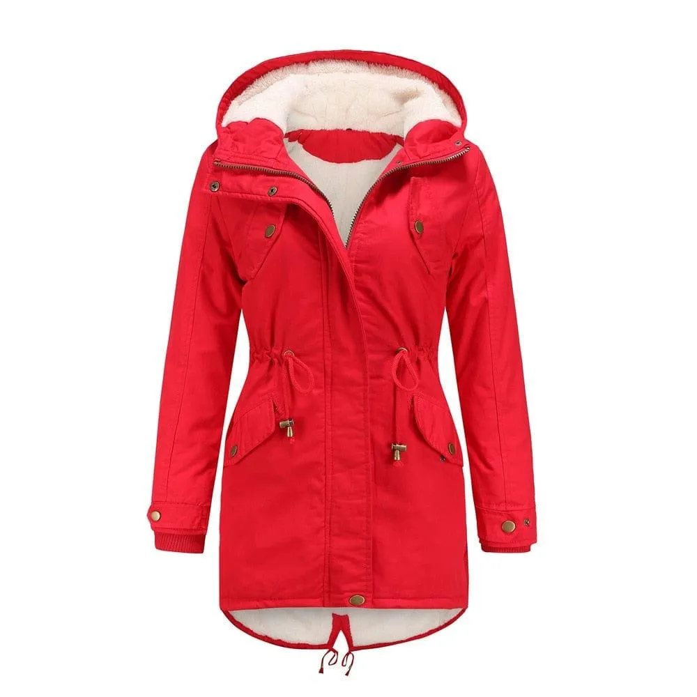 Thick Parka Faux Fur Jacket For Women