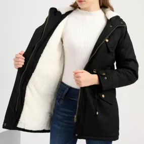 Thick Parka Faux Fur Jacket For Women