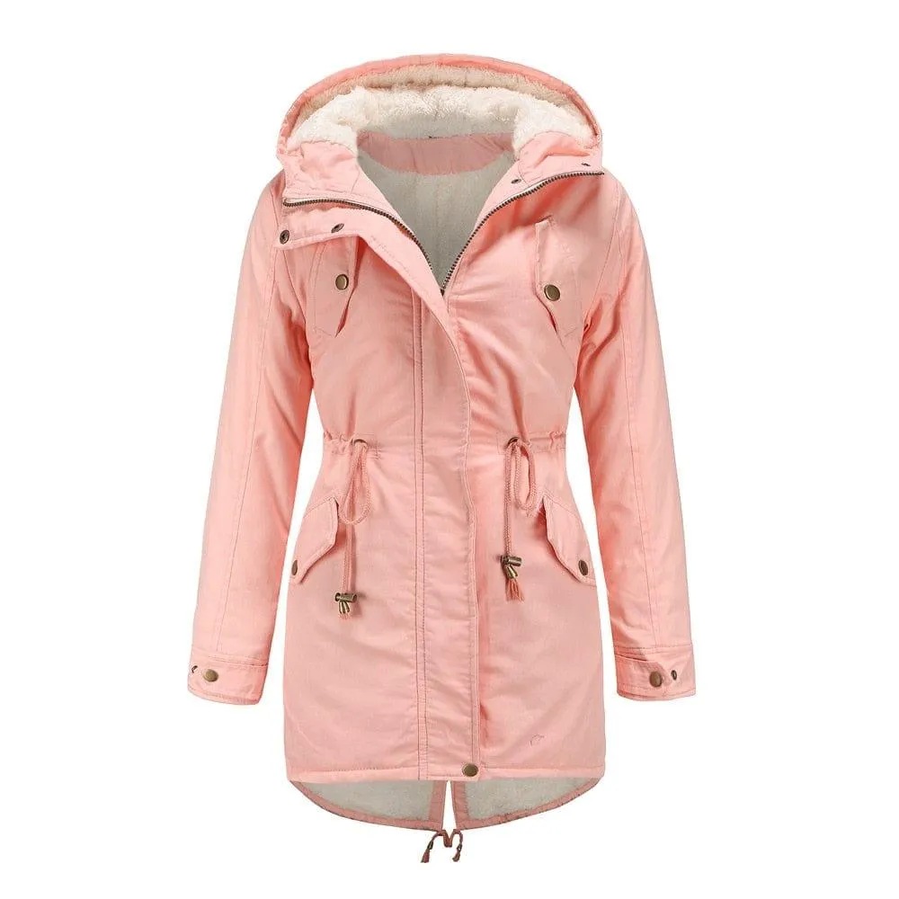 Thick Parka Faux Fur Jacket For Women