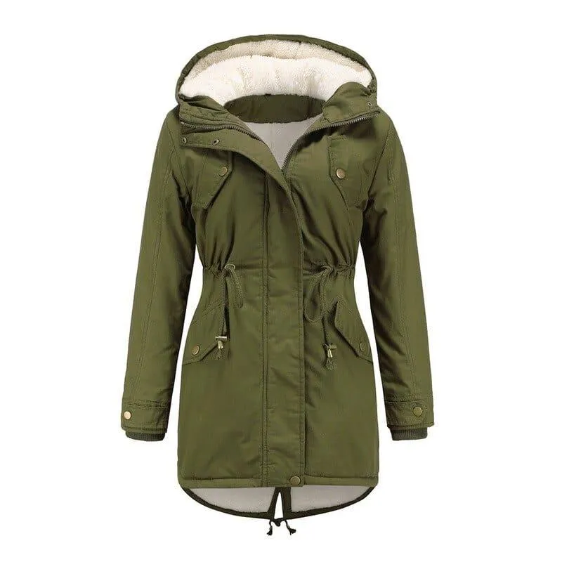 Thick Parka Faux Fur Jacket For Women