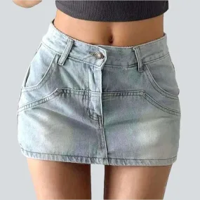 Ultra short urban denim skirt