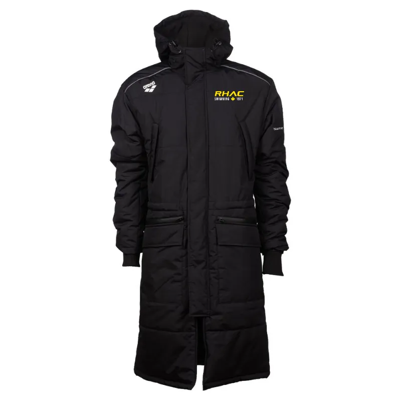 UNISEX RHAC EMBROIDERED SOLID TEAM PARKA - BLACK