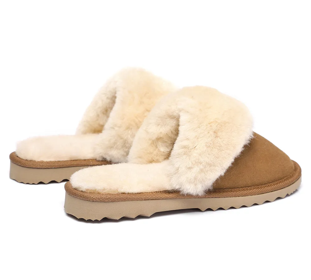 Urban UGG® UGG Slippers Australian Made Sheepskin Wool Collar Scuff