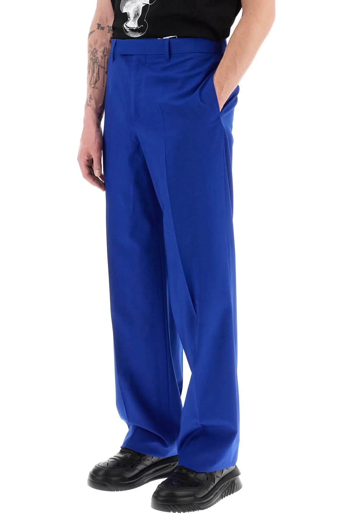 Versace wool and silk pants