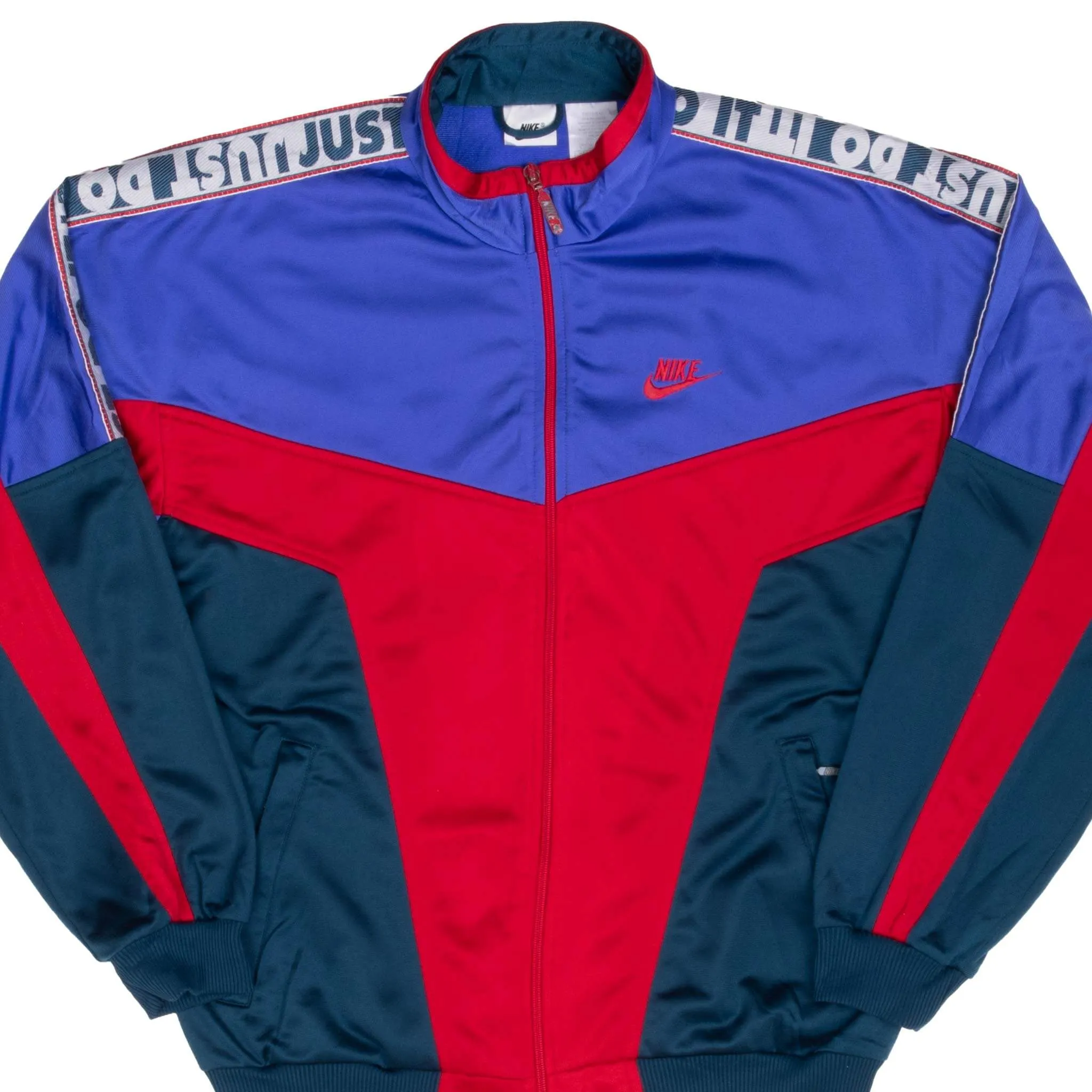 VINTAGE NIKE CLASSIC SWOOSH TRACKSUIT JACKET 1990S SIZE XL YOUTH