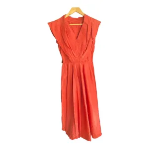 Vintage Orange Sleeveless Dress UK Size 4