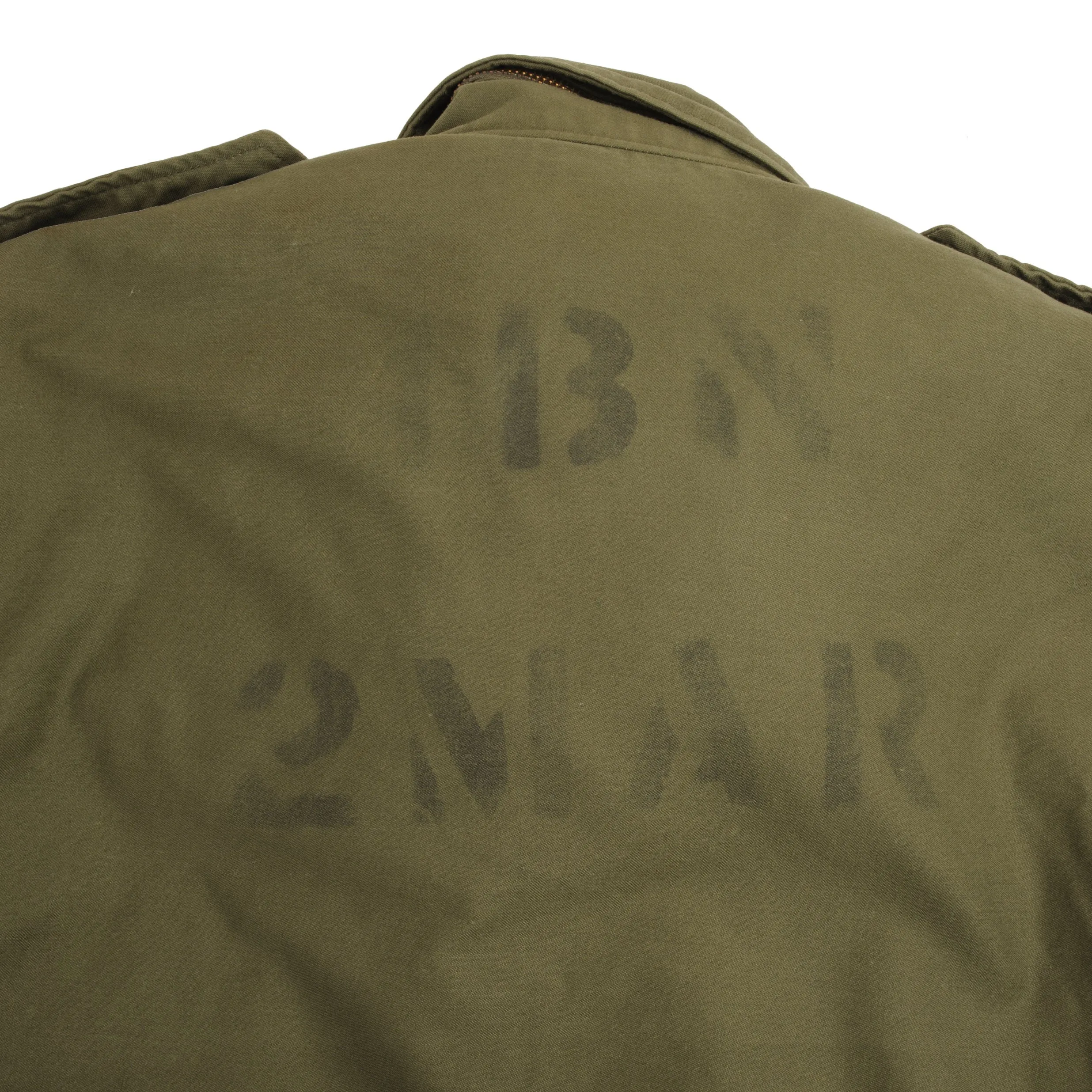 VINTAGE USMC M65 FIELD JACKET STENCIL 1BN 2MAR 1974 VIETNAM WAR SIZE SMALL REG