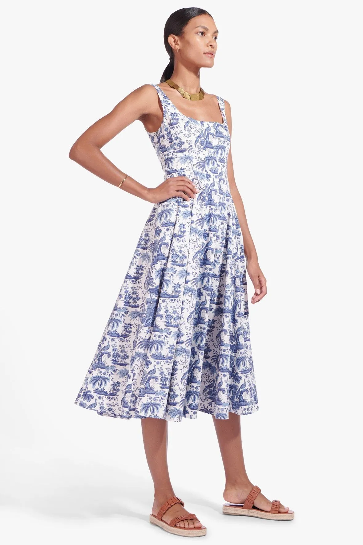 WELLS DRESS | CHINA BLUE TOILE