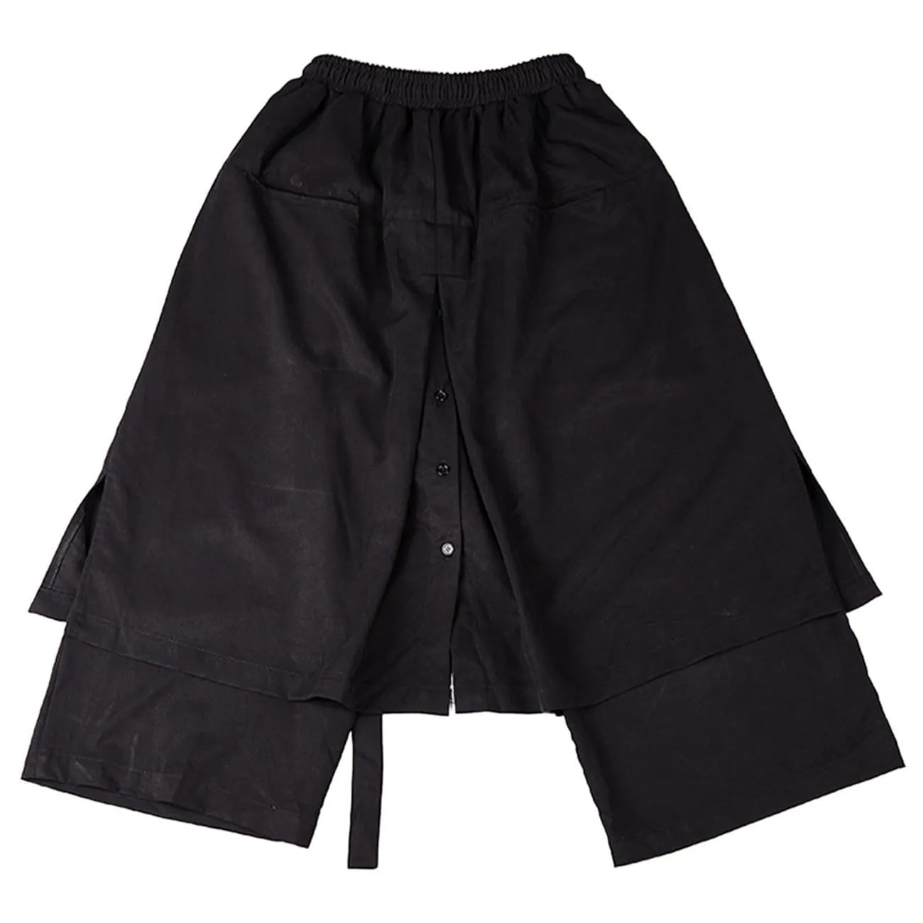 WLS Dark Bandage Cropped Culottes Pants