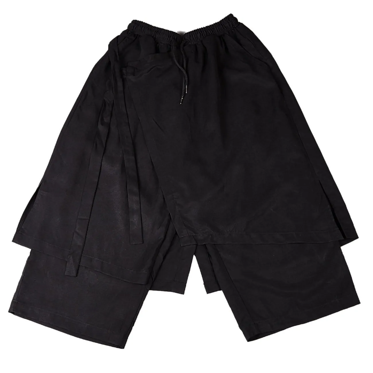 WLS Dark Bandage Cropped Culottes Pants