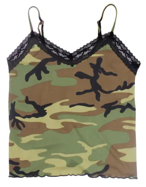 Women's Lace Trimmed Camo Camisole