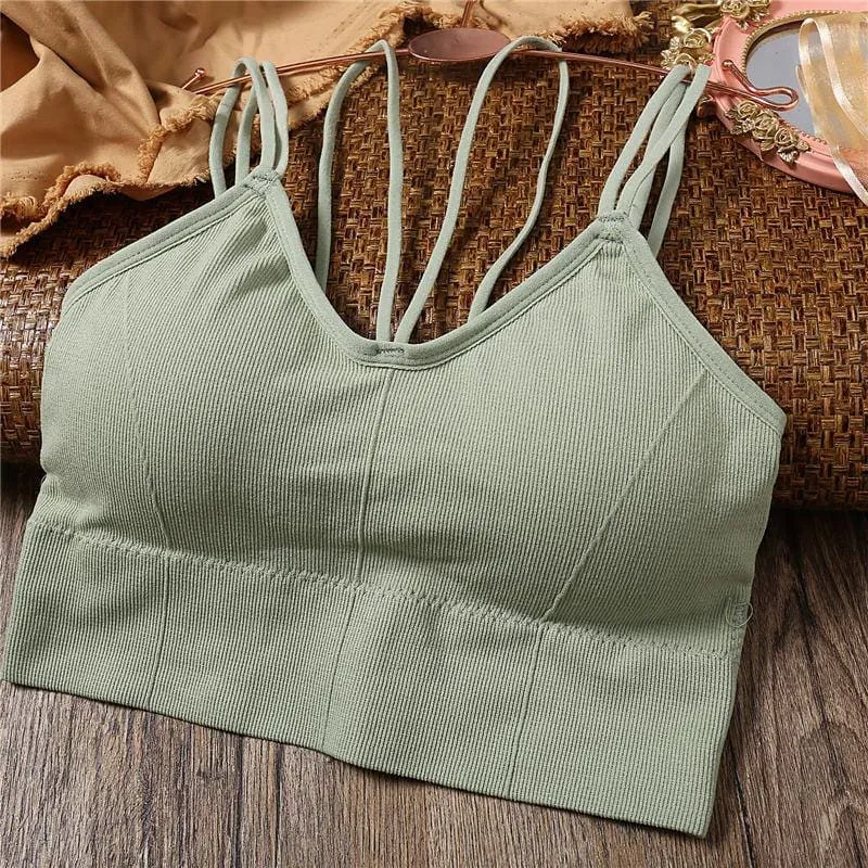 Women's Seamless Bralette with Removable Pads